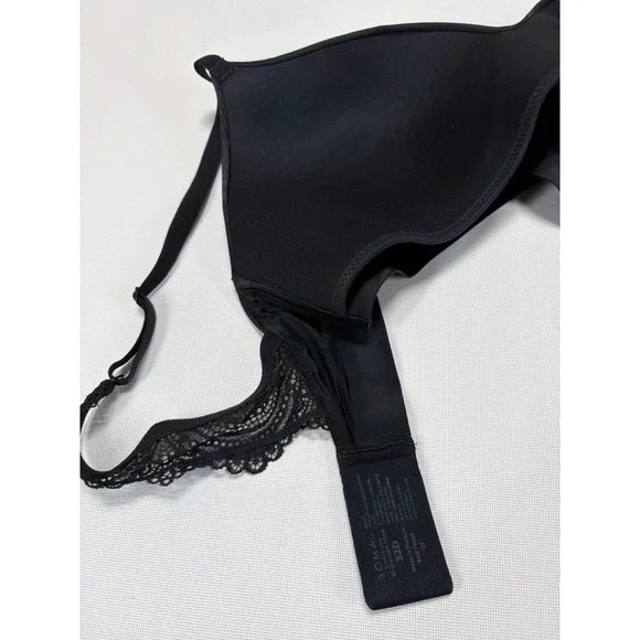 Soma Enbliss Luxe Bra 32D Wireless Lace J-Hook Padded Black - Picture 8 of 8
